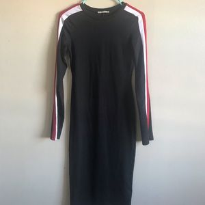 Formfitting black dress